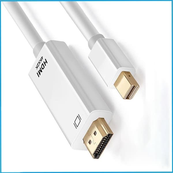 Mini DisplayPort til HDMI-adapterkabel 4Kx2K Hvit, 1,8m, Høyytelsesforbindelse for krystallklart bilde