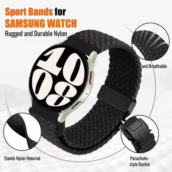 Urrem til Samsung Galaxy Watch 7-FE, 16 Sort Hvid 16 black white Galaxy watch 7-FE
