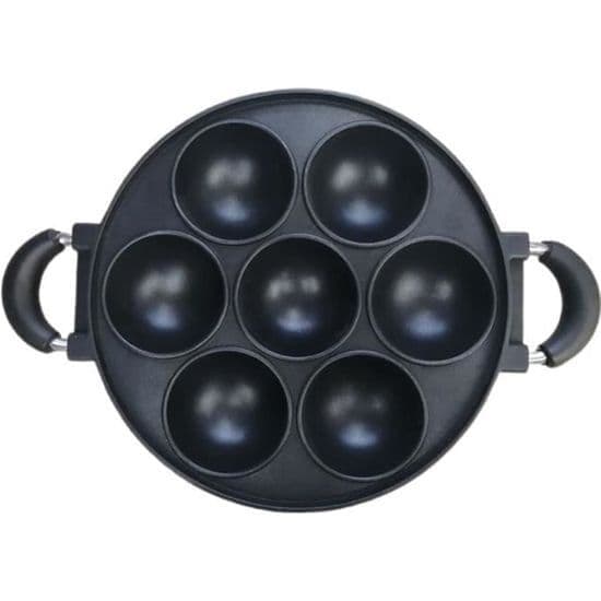 Stekeform, Kakeform i Støpejern, 7 Hull, Non-stick, 26 cm
