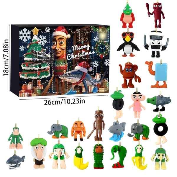 Brainrot Adventskalender, 24 dagar med överraskningar, Årets coolaste kalender, Total Brainrot Mode