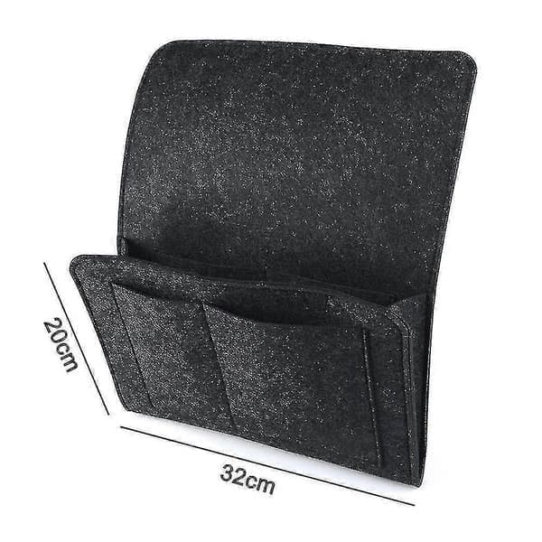 Sofaseng Skrivebord Teppe Hengende Organizer Bag med 5 Lommer (Farge: Mørk Grå)