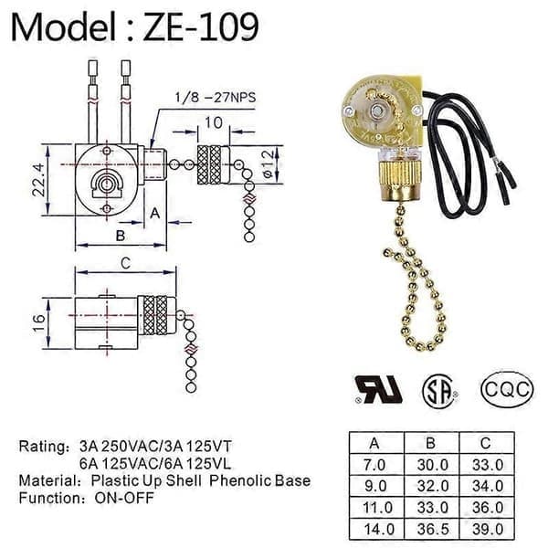 Takvifte lysbryter Zing Ear ZE-109 lysbryter 2 stk gull spesielle gaver