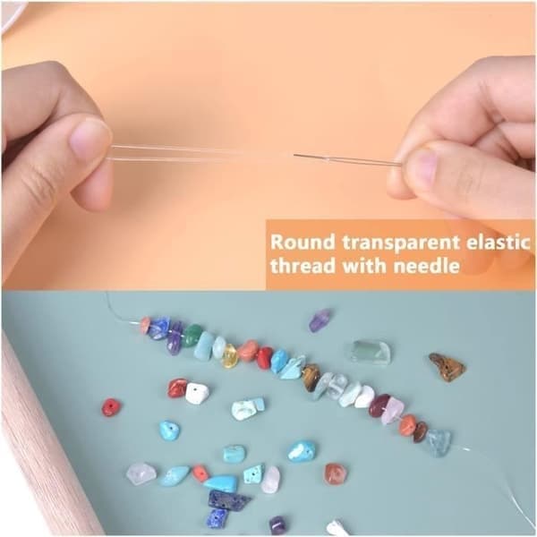 0,8 mm usynlig gjennomsiktig elastisk tråd 100M elastisk perletråd for armbånd og håndverk