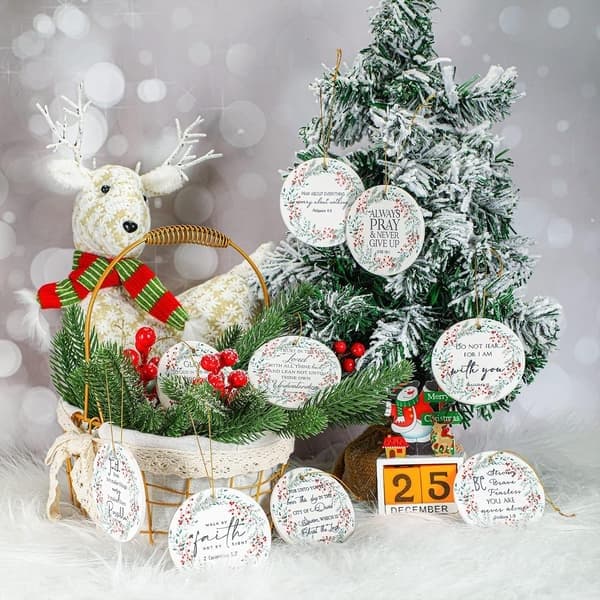 24 kristne juledekorasjoner ornament for kvinner