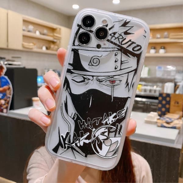 Anime Ninja-telefondeksel til iPhone 13 12 11 14 Pro Max Plus X Xr, mykt silikondeksel, Sy, Hatake Kakashi, iPhone 14 Hatake Kakashi iPhone 14