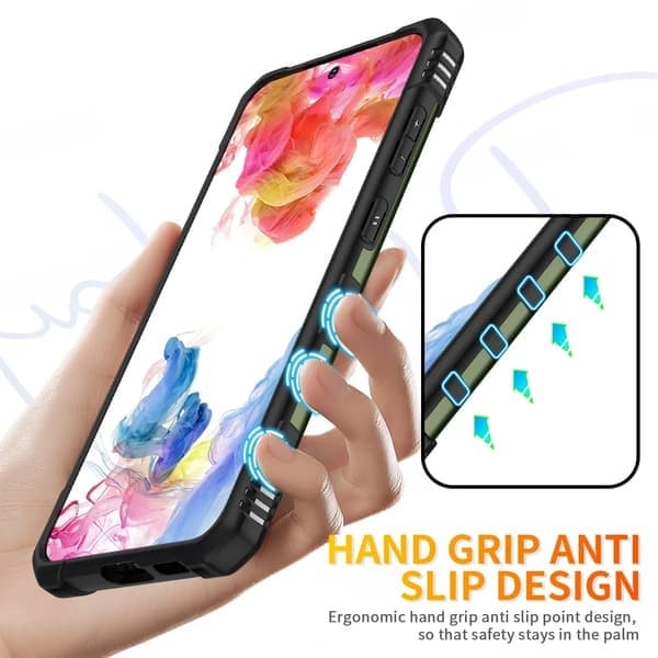 Telefoncover til Samsung Galaxy S23, stødsikkert, gråt Grey Galaxy S23