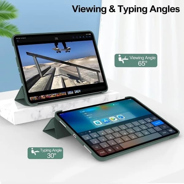 Smart Case kompatibelt med iPad 6:e 5:e 7:e 8:e 9:e gen 10.2 iPad Air 11 11:e 11 2025 Pro 11 1 2 3 4 9.7, Lawngreen, iPad Air 3 Pro 10.5 Lawngreen iPad Air 3 Pro 10.5
