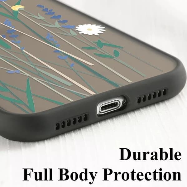 Gennemsigtigt telefoncover til Samsung Galaxy S24 Plus, blomsterdesign, 1 1 For S24 Plus
