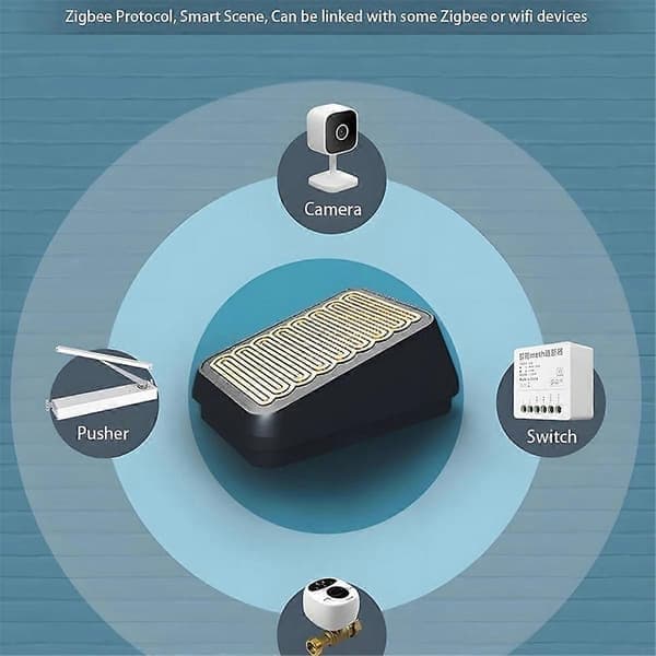 Zigbee Smart Regnsensor för Utomhus Trådlös Regndetektion Vattentät, Zigbee Hub Krävs, Länkbar