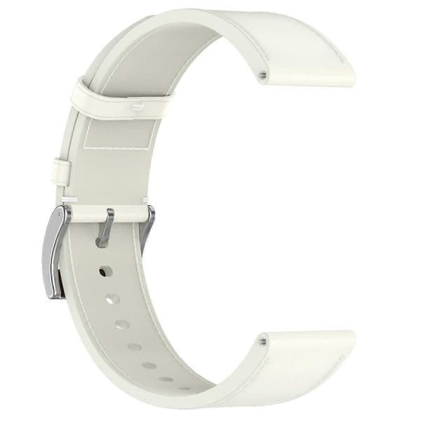 Læderrem kompatibel med Huawei Watch GT 5 46mm, hvid White