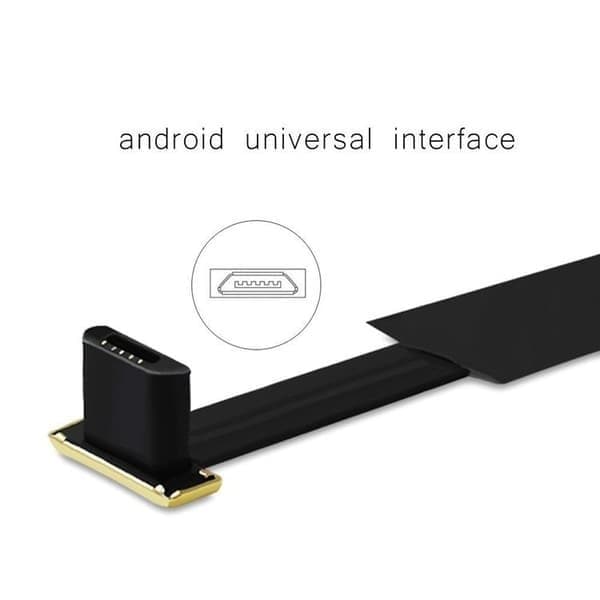 Qi-adapteri, langaton vastaanotin lataamiseen Micro-USB:llä, musta