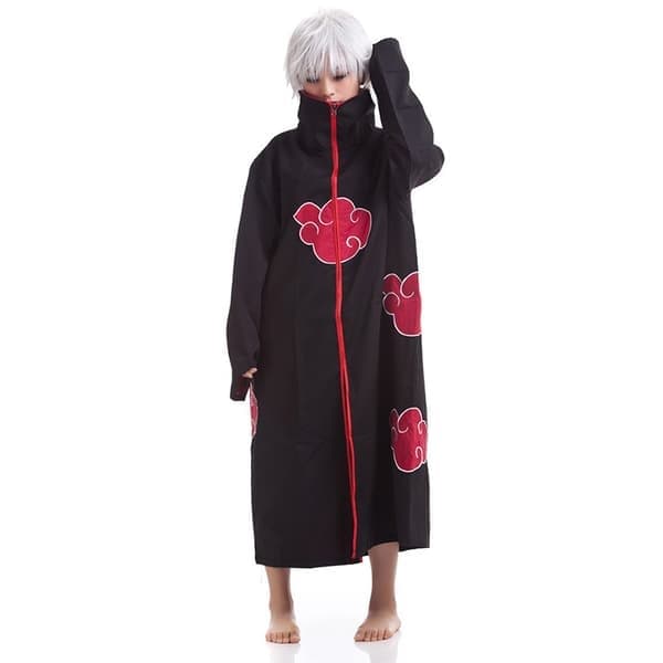 Barn Anime Naruto Cosplay Akatsuki Kappe Uchiha Festkostyme, A:155 A:155