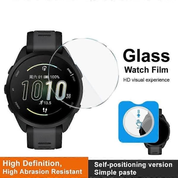 Hærdet glas skærmbeskyttere kompatible med Garmin Forerunner 165