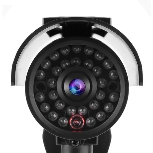 HB058 Attrapp sikkerhetskamera, solcelledrevet, vanntett, realistisk