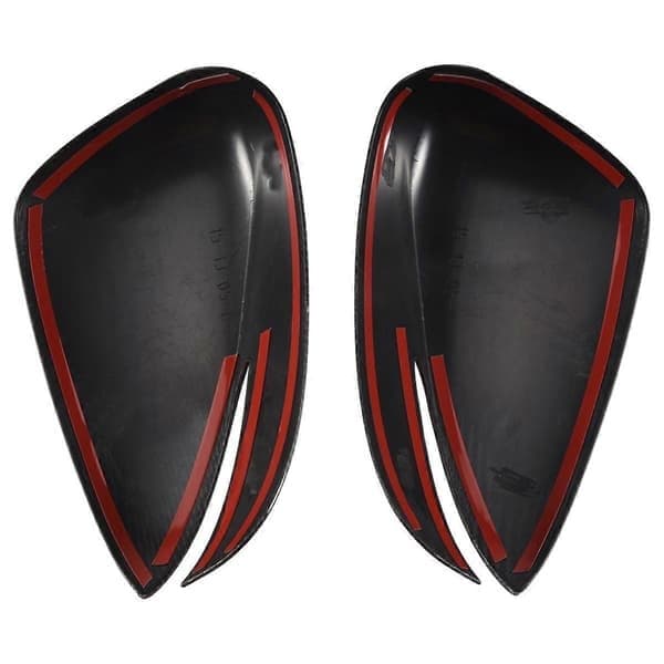 For Mazda CX3 2016 2017 CX-3 Karbonfiber Sidespeil Trim Deksel Bil Styling Tilbehør 2 STK