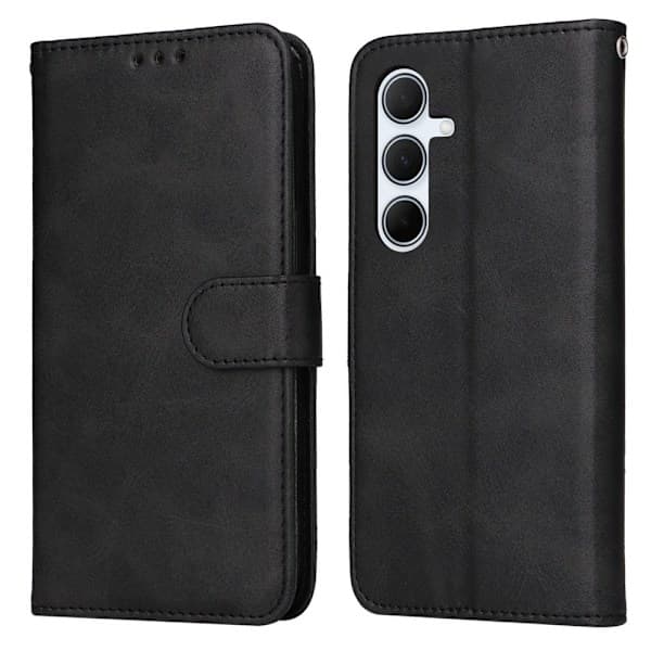 SKALO Samsung A56 5G PU læderpung etui - Flere farver Sort sort black