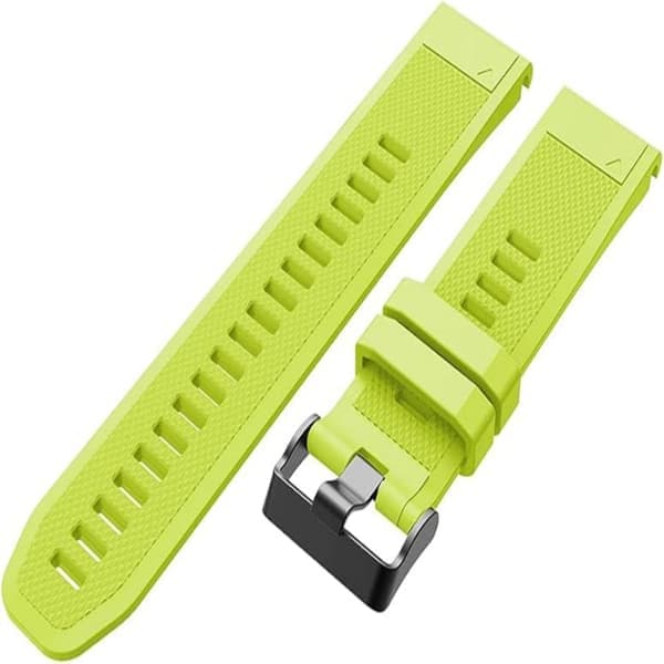 Til Fenix5/6/7/7x/6x/5X Rem 26mm Silikonearmbånd Græsgrøn Grass Green