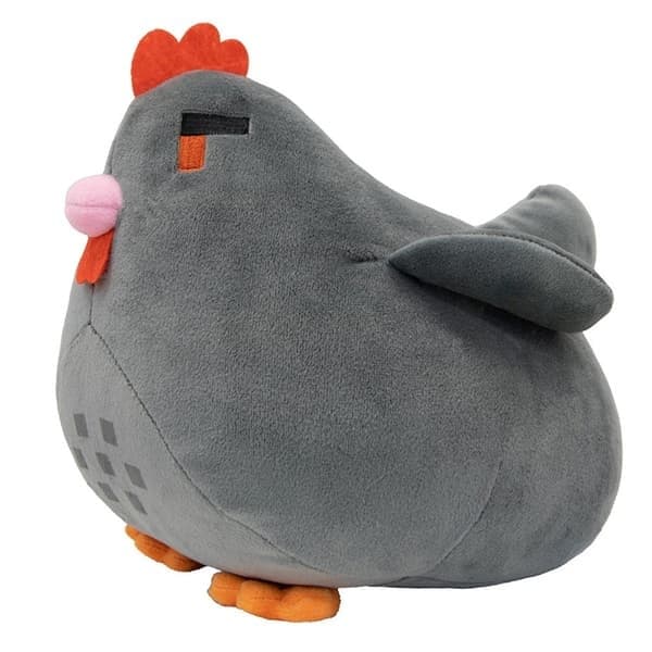Stardew Valley Kycklingkudde Gosedjur Present Julklapp, Perfekt V, Grå Gray