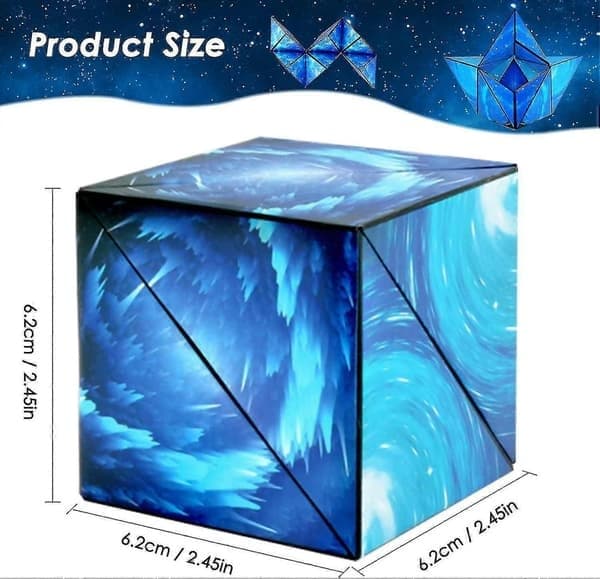 Magisk kube, magisk puslespillkube, transformerende kuber, magisk stjernekube, 3D-puslespill magiske kuber, speed cube, infinity cube, puslespill magisk kube
