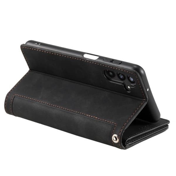 SKALO Samsung A56 5G Stor Pung 9-RUM Pung Etui, Sort