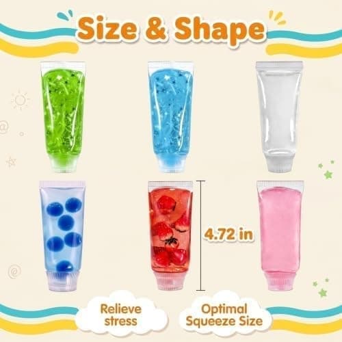 Tandkräm Squishy Leksak, Klar Syltflaska Squishy Leksak, Tandkrämsformad Squishy, Söt Tandkräm Långsamt Stigande Fidget Sensoriska Leksaker, Vit White