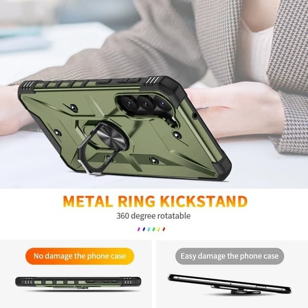 Telefoncover til Samsung Galaxy S21, stødsikkert, armygrøn Army green Galaxy S21