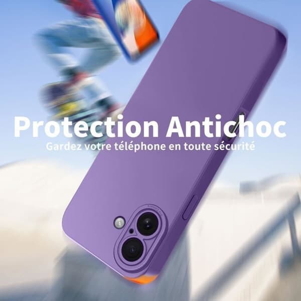 Telefoncover til iPhone 17, Stødsikkert, TPU, Lilla iPhone 17 Voilet
