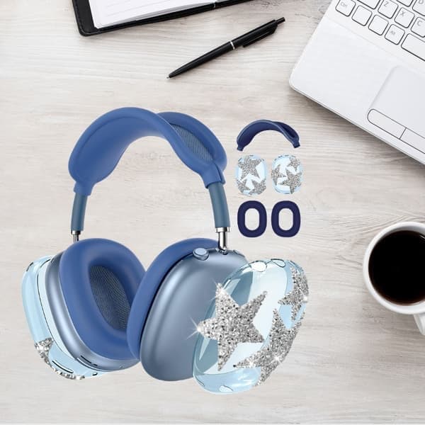 AirPods Max beskyttelsesdeksel, diamantstjernedesign, blå Blue