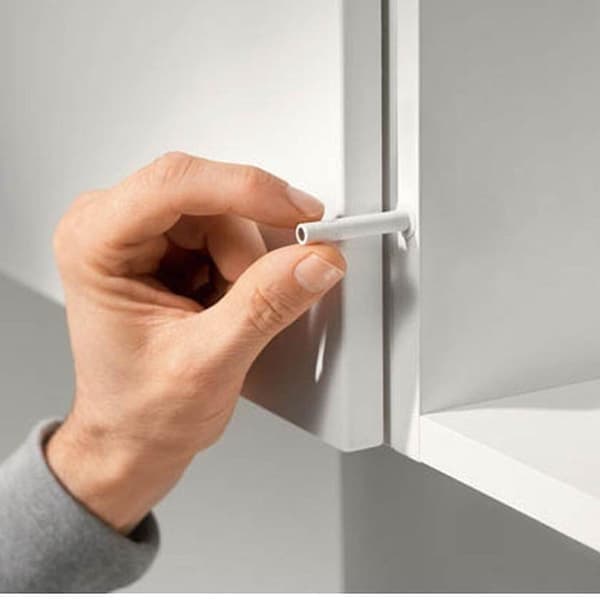 Blum 956.1004.sw Magnetisk Push to Open Tip-on Sett (hvit/standarddører)