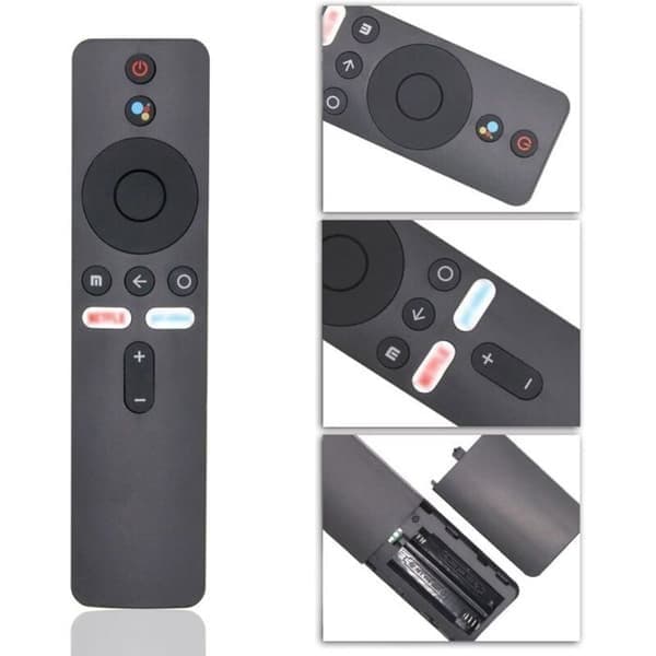 Erstatningsfjernkontroll for Xiaomi TV Stick / Xiaomi Box 4S 4K, kompatibel med Bluetooth og stemmestyring