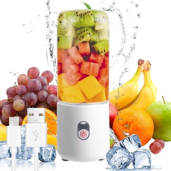 500 ml Smoothie Mixer, Bärbar Blender, Mini USB Blender för Smoothies, Mini Blender för Shakes, Frukt och Grönsaker