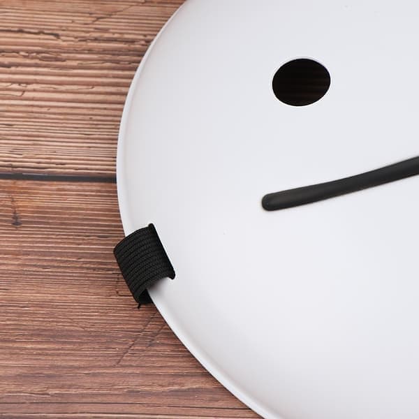 Cosplay Halloweenmask Drömmask Tecknad Anime Vit Leende Vit En Storlek