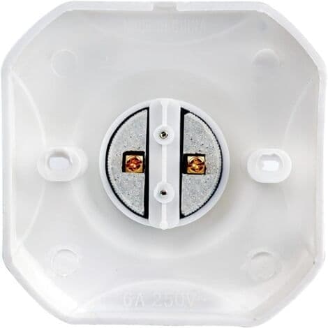 E27 Skrue Loftlampe Fatning til Indendørs Væglampe, AC 230V, E27 LED Lampeholder, Plast E27 Base til Garage/Værksted Loft, 2-pak