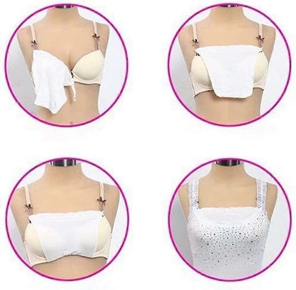 12 stk. blonde-clip-on mock camisole bh-indsats overlay modesty panel vest gave