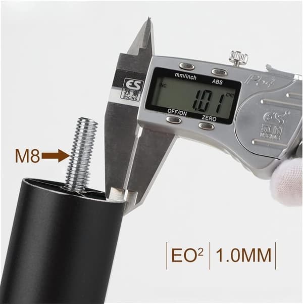 4 justerbara sängben 10,16 cm, M8x35 gänga, möbelben i metall, för soffa, bord