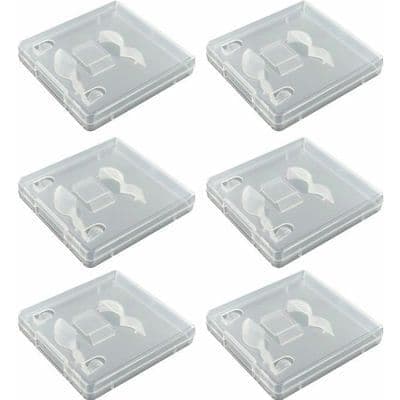 6 transparenta fodral för USB-minnen