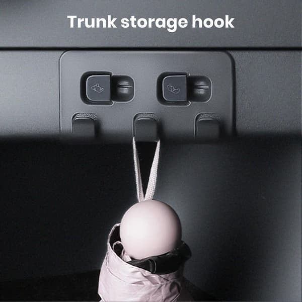 Krok for bagasjerom, handleposeholder, sterk bæreevne, bagasjekrok, holdeklips, biltilbehør for Tesla Model Y 2021-2024