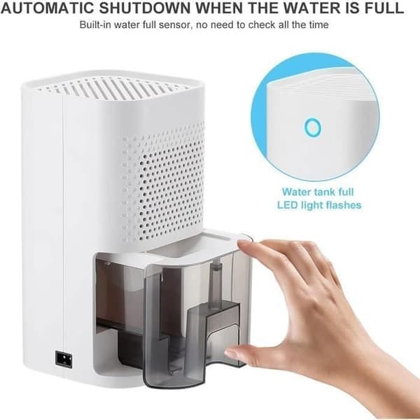 Avfukter, 850 ml modell, stillegående, 300 ml/dag, 40W