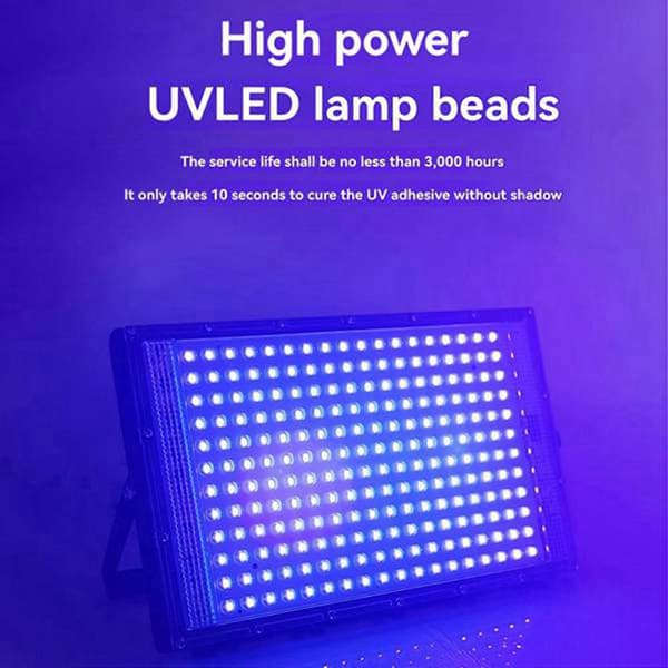 Led Uv Floodlight 100w 395nm Lights Germicidal Lamp Curing Outdoor Light Ultraviolet Plug Lamps US Plug Black Us plug