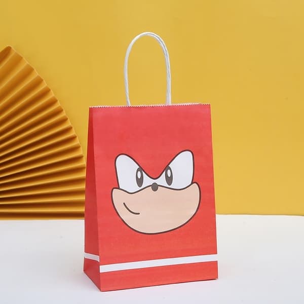 Sonic the Hedgehog Festgaveposer 12 stk., Fødselsdagsposer til Børn