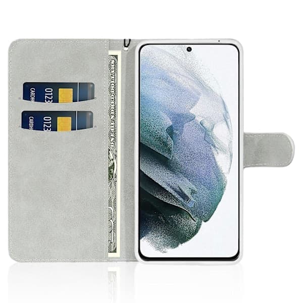 Flip-deksel Glitterpulver Praktisk stropp Stilig lommebokdeksel til Samsung Galaxy S22 5G