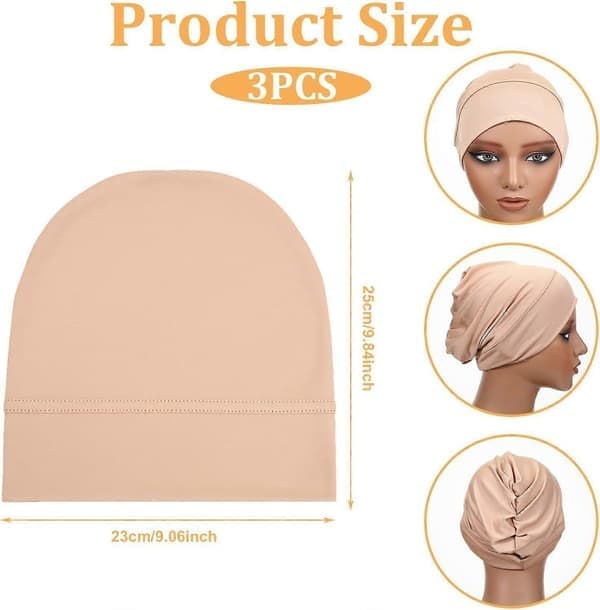 St Hijab Undercap Non för kvinnor Svart, Vit