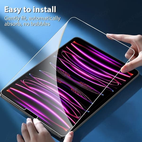 Skärmskydd i härdat glas kompatibelt med iPad Pro 11 12.9 13 tum 2024 10:e generationen Air 5 4 3 2 1 7:e 8:e 9:e, 5:e 6:e 2017 2018 5th 6th 2017 2018