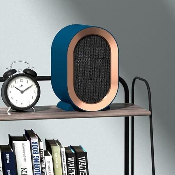 Baderomsvifteovn, Mini Stille Keramisk Romvarmer for Lite Kontor, 1200W
