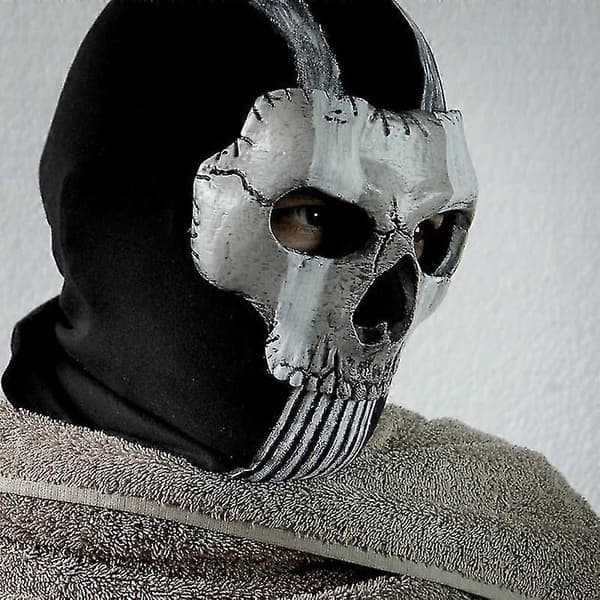 Ghost Maske V2, Operator Mw2 Airsoft Cod Cosplay Airsoft Taktisk Hodeskalle Fullmaske -CLJR
