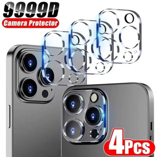 NNBILI 4-pack kameralinsskydd i glas kompatibelt med iPhone 16 13 12 11 14 15 Pro Max 13 Mini, för iPhone 14 Pro Max, 4 st linsglas For iPhone 14Pro Max 4Pcs Lens Glass