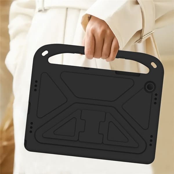Samsung Galaxy Tab A11+ lasten suojakotelo kahvalla ja jalustalla, musta CJY Black