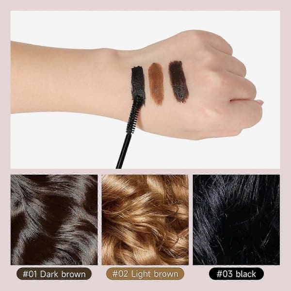 Root Touch Up Mörkbrun, Vattentät Grå Hårtäckning Skäggfärg Hårmascara Rot Täckning Svettresistent Långvarig