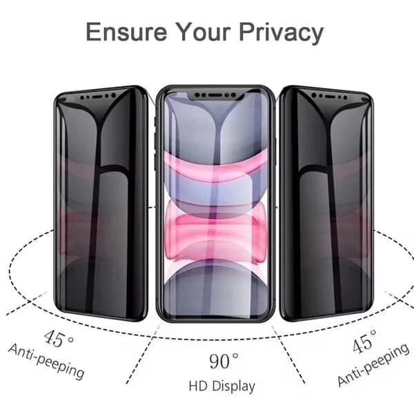 Matte keramisk privatlivsskærmbeskytter til iPhone X, 4 stk. For iPhone X 4PCS