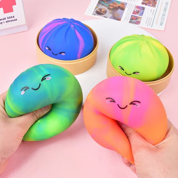 Jumbo Squishy Bulle Stressavlastande Leksak Långsamt Stigande Bröd Squishy Söt Matleksak Present L (8.5 × 5.5 cm). Gradientbulle L (8.5 × 5.5 cm).